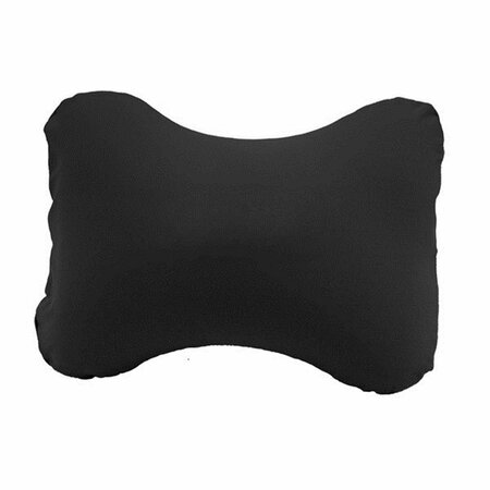 CLEAN CHOICE 11 x 13.5 x 5.5 in. Polypropylene & Polystyrene Micro-beads Lumbar Support Back Pillow, Black CL3110023